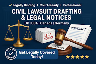 draft civil lawsuit document petition legal notice contract disputes complaints