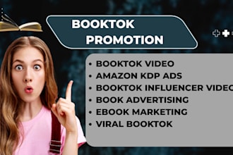 viral booktok promotion ebook marketing amazon kdp ads booktok influencer video