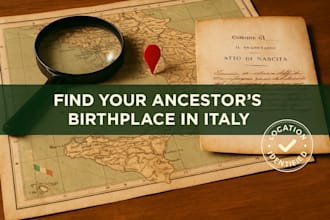 find the birthplace of your italian ancestor