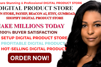 setup shopify digital product store etsy shop etsy marketing stan store