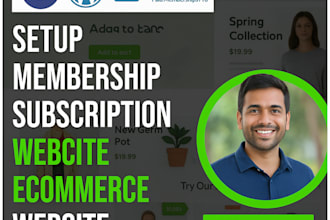 setup membership subscription website ecommerce website paid membership pro