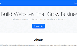 build a responsive static website for your business