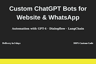 build custom chatgpt automations and ai chatbots for your business