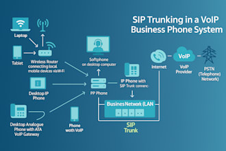 configure 3cx voip pbx system for you including IP phone sip trunk outbound call