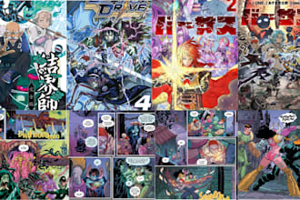 draw anime manga light novel cover, webnovel comic, webtoon cover, shonen, anime