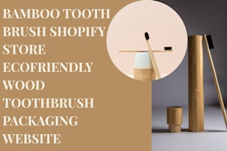 bamboo toothbrush shopify store ecofriendly wood toothbrush packaging website