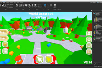 develop a custom roblox game with scripting