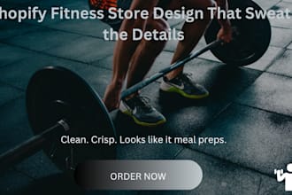 design powerful shopify fitness store for gym and wellness brand