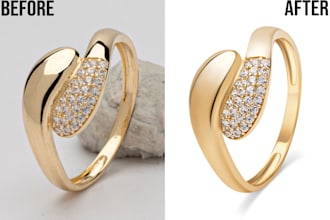 do photoshop editing, product photo editing, jewelry photo retouching