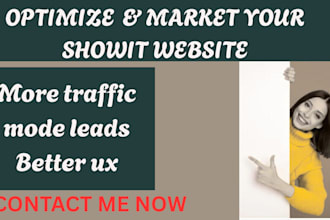 optimize and market your showit website for more traffic and leads