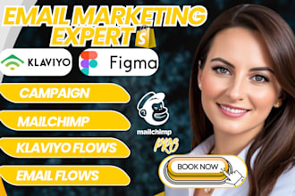 design klaviyo email templates and automate email flows for ecommerce