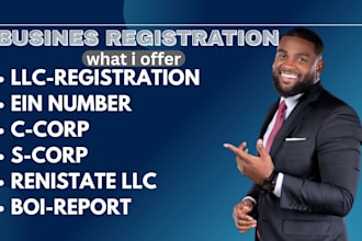 register us llc, get ein, file boi, renew llc, or apply for itin us bank