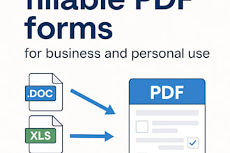 create interactive fillable PDF forms for business and personal use