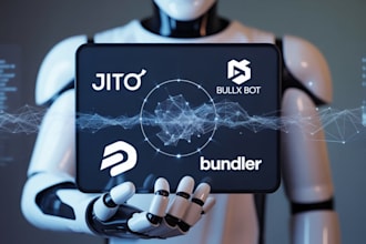 create crypto trading bot on solana with jito, bullx bot, bundler integration