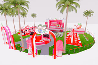 create a 3d design for your large scale event or festival