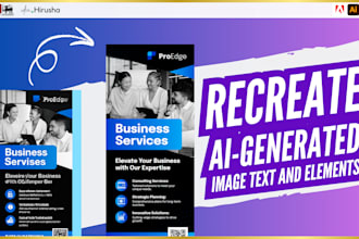 recreate ai generated image text and elements