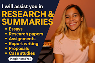 write quality research and summary