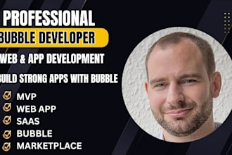 build bubble app, marketplace, mvp bubble io developer saas, no code workflow