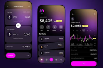 build crypto wallet app fintech app blockchain app payment app exchange website