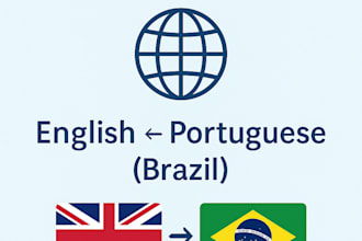 translate texts from english to brazilian portuguese and vice versa