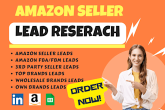 research top notch amazon sellers and targeted ecommerce store leads
