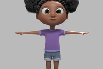 do 3d character modeling for 3d game character, 3d mask, 3d hair for zbrush