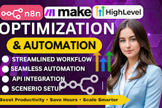 setup make com automation n8n ai agent, made com gohighlevel workflow n8n expert