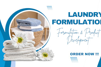 be our chemist to formulate laundry cleaning and detergent product