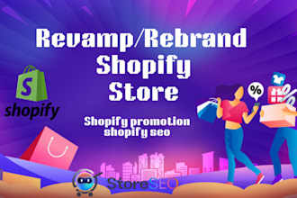 revamp or rebrand your shopify website setup shopify dropshipping store fix edit