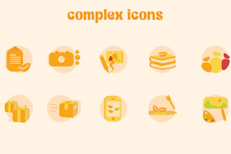design flat vector icons that are custom made for your needs