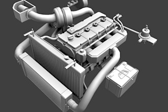3d model car parts, buildings and more