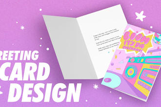 design very cute and unique personalized greeting cards