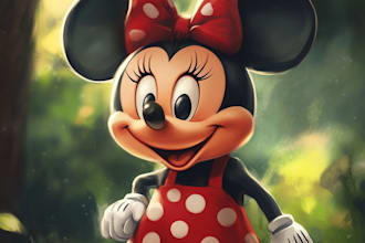 create your portrait into a disney cartoon