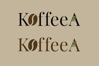 design modern text based wordmark logo for your brand