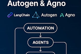 do automation, chatbot, rag with agents, langchain, langgraph, agno, autogen