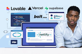 build lovable ai website, bolt new ai, supabase, v0, cursor ai, saas mpv, vercel
