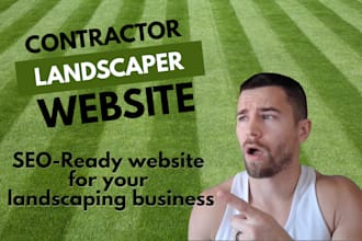 create a website for your landscaping business
