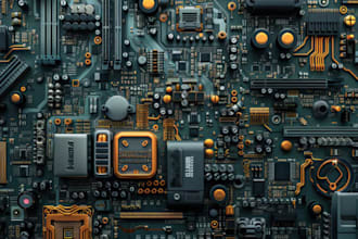 do a circuit design, schematic diagram, pcb design and pcb board