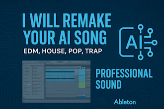 professional remake your ai song, edm, house, pop, trap