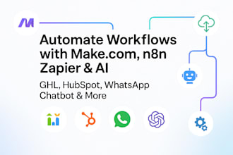 automate makecom n8n zapier ghl hubspot open ai gupshup claude whatsapp chatbot