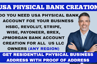 create USA business physical bank for all US llc owners revolut, chase, citibank