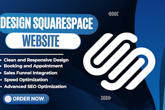 design responsive squarespace website, squarespace online store with SEO set up