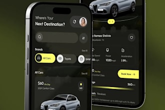 develop a high quality uber style transportation, taxi or delivery app
