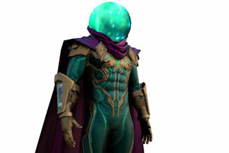 retexture 3d character, game character rig, retopology, fix mesh, mocap retarget