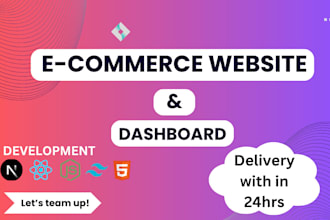 build a complete ecommerce website with admin panel in 24 hours
