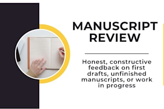 review your novel or manuscript