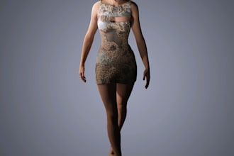 retexture 3d character, fix mesh, retopology, unity texture, glb model animation