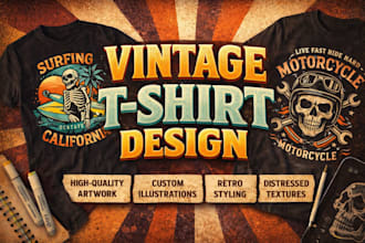 do custom vintage streetwear t shirt design graphic t shirt for clothing brand