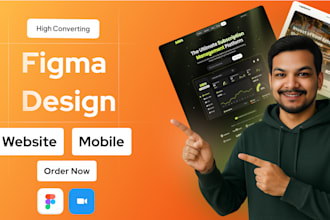 design high converting modern website, saas landing page, dashboard UI UX