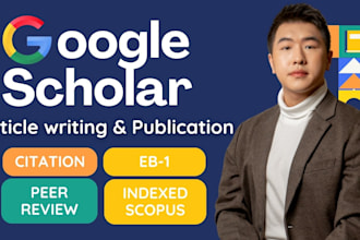 write and publish research article in google scholar journals, content writing